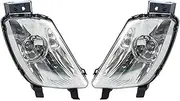 Car Fog Lights for Peugeot 308 408 308SW 308CC 2010-2013 Car Fog Light Cover Frame Front Bumper Fog Light Fog Lamp Car Front Bumper Fog Light(Fog Light-1Pair)