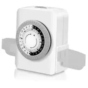 Timers for Electrical Outlets Indoor, 3-Prong Dual Outlet 3-Prong(1 PACK)