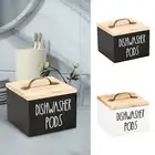 Dishwasher Pod Holder with Lid Laundry Dryer Sheet Holder Laundry Pod Zq