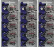 15 Pcs Maxell Silver Oxide 377 SR626SW Batteries