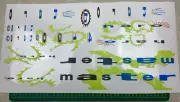 old school bmx decals stickers 91 haro master decal black blue lime on clear