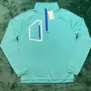 PETER MILLAR Mens X-LARGE Forge Performance Quarter-Zip Pullover Billiard Teal