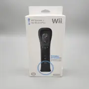 Nintendo Wii Remote + MotionPlus Black Controller NEW OEM FACTORY SEALED