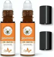 Crysalis Pure & Natural Essential Oil Roll on - 5ml| 0.16 FL oz (Pack of 2)… (Jasmine)