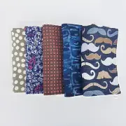 Baby Burp Cloths 5 Pack Boys Mixed Prints Toweling Back Handmade New
