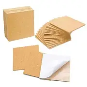36 PCS Self-Adhesive Cork Sheets 4"x 4" for DIY Coasters Cork Board Squares C...