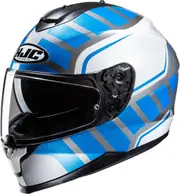 HJC C70N Holt Helmet, white-blue, Size 2XL for Men White Blue