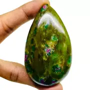 376.85 Cts Unheated Natural Ruby Zoisite 76x45mm Huge Cabochon Loose Gemstone
