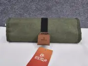 Estour Toiletry Bag Mens Zipper Pouches Army Green Roll Up