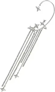[TOGEVAL] Fashionable Ear Bone Clip Star Design Non-pierced Ear Clamp Stylish Girl Earring for Special Events