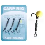 Non Reflective 3pcs Anti Bottom Fishing Hooks for Carp For combo Hook Set