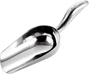 Stainless Steel Metal Scoop Stainless Steel Flour Scoop Household Ice Scoop for Kitchen, Bar, Party(Large)