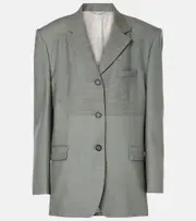 [Magda Butrym] Magda Butrym Oversized wool blazer AU 12 grey