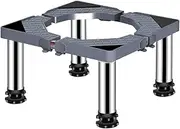 Washing Machine Multi-Functional Base Adjustable Dryer Refrigerator Stand Base Length/Width 40-65cm Outside Plant Container Floor Trays Prevent Scratch Dent Mini Refrigerator Base HUAN TAI