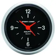Autometer Sport-Comp Clock Analogue Electric - 2 5/8 Inch, AU3585