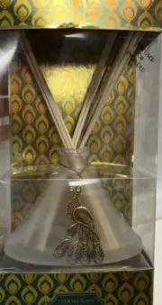 Lemon Grass Reed Diffuser With Peacock Charm NIB