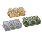 Serving Dishes Appetizer Condiment Server 6 Removable Bowl Food Storage