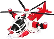 Degree Rotating Plane Toy Red Assembled Toy Plane for Boys Girls Toddlers 3 Year Old Airplane Toys Present