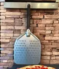 Perforated Pizza Peel, 12x14 Professional Anodized Aluminum Turning Commercial