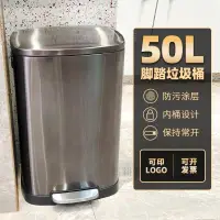 在飛比找蝦皮購物優惠-【台灣出貨】垃圾桶 腳踏式不銹鋼垃圾桶大容量廚房家用30L酒