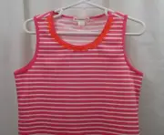 Girl's J Crew Crew Cuts Floral Applique Tank 6 -7