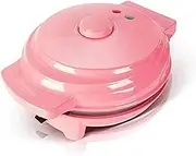 Mini Waffle Maker, Portable Electric Non-Stick Waffle Iron, Round Waffle Maker Grill Machine for Single Waffle, Cookies, Eggs Individual Waffles .(Pink)