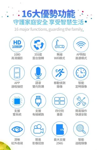 AI追蹤無線網路監視器 WIFI 無線攝影機 網路攝影機 監控攝影機 (10折)