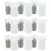 18 Piece Mini Salt and Pepper Shakers – 1.75" x 1" – Crystal-Look Plastic for...