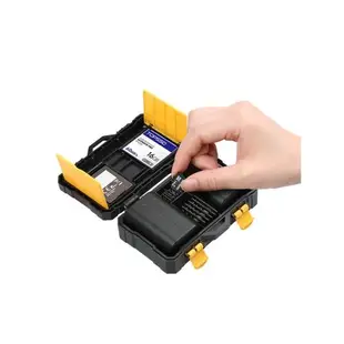 灃標相機電池儲存卡收納盒LP-E6電池盒SD內存卡保護盒CF卡盒整理盒佳能5D4單反80D尼康D850索尼A7m3通用fz100