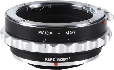 K&F Concept Lens Mount Adapter for Pentax PK/DA Lens to M4/3 Mount Camera, Fit O