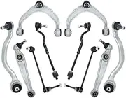 Svenubee Front Lower Control Arm Suspension Tie Rods End Stabilizer Link 10pcs Compatible For BMW X5 X6 E70 E72 2007 2008 2009 2010-2014