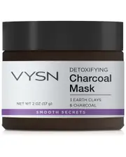 VYSN Unisex 2oz Detoxifying Charcoal Mask - 3 Earth Clays & Charcoal