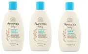 BL Aveeno Baby Wash And Shampoo Daily Moisture 8oz each *THREE PACK*