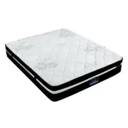 Giselle King Bed Mattress Size Extra Firm 7 Zone Pocket Spring Foam Vacuum 28cm