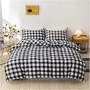 Modern Geometric Pattern Pink Bedding Set King Size Home Soft Queen Duvet Cover Set with Pillowcase Full Twin Bed Quilt Cover(6,2 Pillowcase 50x75cm)
