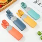 Box Reusable Portable Cutlery Sets Spoon Fork Spoon Dinnerware Tableware Set