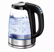 DEVISIB 2.0L Electric Glass Kettle 2200W with Temperature Control 4-Hour Keep Wa
