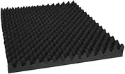 Alpha Set Of 20 Sound Proofing Panels, 50Cm X 50Cm Black