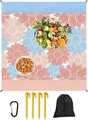 Foldable Picnic Mat – Sandproof Camping Rug, Portable Festival Tarp | Ground Sheet for Sports Events, Blanket for Yoga in Nature for Backyard Relaxing or Beach Days and Travel Adventures