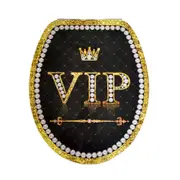 VIP Glam Luxury Crown Soft Close Toilet Seat