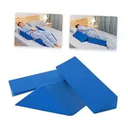 Positioning Wedge Pillow for Side Sleeping (3 in 1), 40 Degree Triangle Blue