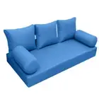 |SLIPCOVER ONLY|S3 Daybed Mattress Bolster Backrest Covers Knife Edge Twin AD102