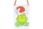 Cotton Candy - Xmas Dr. Seuss Small Grinch Head Sign 15x10cm