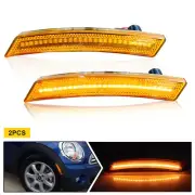2PCS/Set For Mini Cooper 2007-13/14 Amber Front Full LED Side Marker Lights (for: Mini)