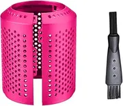 Dustproof Outer Filter Cover for Dyson Supersonic HD01 HD03 HD07 HD08 HD15 Hair Dryer Replacement, 1 Cleaning brush