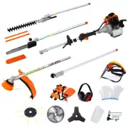 10 in 1 Multi-Functional Trimming Tool 52CC 2-Cycle w/Gas Pole Saw Hedge Trimmer