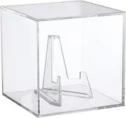 Kcgani Clear Acrylic Display Case Holder Box, 4Inch