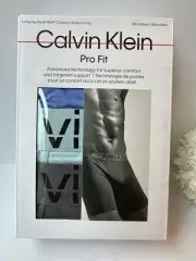 Calvin Klein Men's Pro Fit 3-Pack Microfiber Long Leg Boxer Brief ,Multi,Small