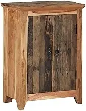 Sideboard Cabinet, 55x33x75 cm, Solid Acacia Wood & Reclaimed, Rustic Kitchen Storage for Home Decor