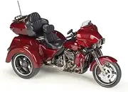 Motorcycle Model with Steering Movable Stand for Harl&ey for CVO for Tri for Glide Motorcycle 2021 1:12 Real Three-Wheeled Motorcycle Model Finished Toys Display Collection Gifts